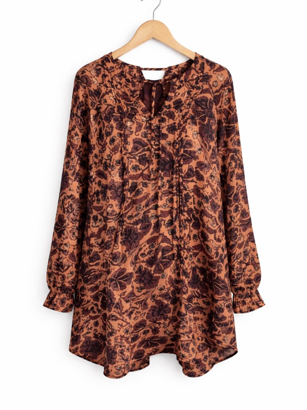 SEVEN7  x MELISSA MCCARTHY | Burgundy & Gold Tunic Tie-Up – 4X